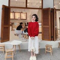 áo len cổ ren