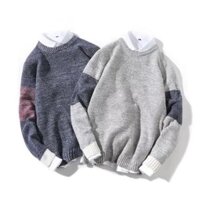 Áo Len Cổ Tròn 3P Dài Tay Dáng Hàn Quốc, Áo Len Nam Chất Liệu Len Cotton Dày Dặn Thiết Kế Thanh Lịch An Toàn Sử Dụng