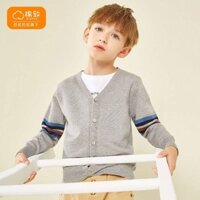 Áo Len Cotton Trẻ Em Cardigan Nam Thu Đông 2024 Phong Cách Mới Thời Trang Phù Hợp Với Áo Khoác Dệt Kim Hợp Thời Trang