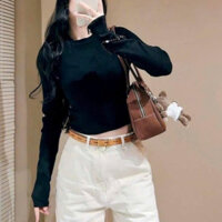 Áo len croptop ZARA cho nữ cổ tròn thun len mịn dành cho mùa đông