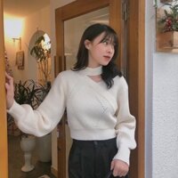 Áo len cut out cổ siêu xinh, quyến rũ VANOS