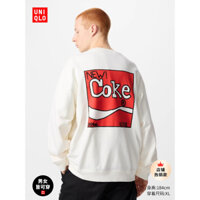 Áo len dài tay in hình chữ UT Keith x coke dành cho nam và nữ Uniqlo new256