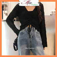 Áo len đan rút ngực siêu xinh MS062