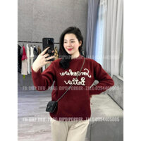 Áo len dệt chữ