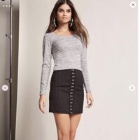 Áo len dệt kim croptop F21