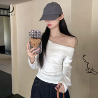 Áo len dệt kim mỏng màu trơn gợi cảm dành cho nữ Marbit FHS