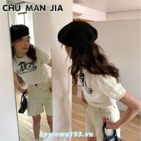 Áo len dệt kim ngắn tay thời trang thiết kế đám mây dễ thương