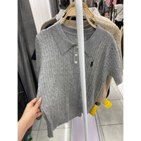 áo len dệt kim tay ngắn