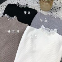 Áo len đính cườm cổ QC