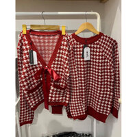 Áo len đôi màu Noel,Tết