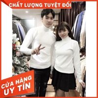 Áo Len Đôi Màu Trắng Cổ Cao Hot