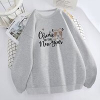 Áo len dòng năm mới 2025 local brand TH-T Unisex Áo khoác lông cừu lót bông dáng rộng