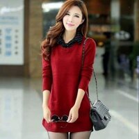 Áo len form dáng dài