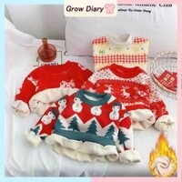 Áo len Giáng sinh cho bé Họa tiết dễ thương Quần áo mùa đông trẻ em 1-7 tuổi