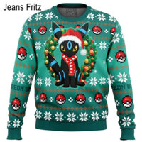 Áo len Giáng sinh Umbreon Pokemon xấu xí Giáng sinh