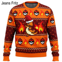 Áo len Giáng sinh xấu xí Pokemon Charmander