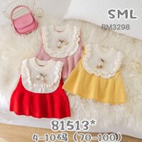 Áo Len Gile Hàng Quảng Châu Cao Cấp Cho Bé Gái Size 66-90( 5kg-12kg)