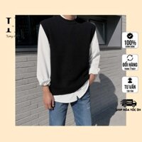 Áo len gile nam cổ tròn Hàn Quốc, dày dặn, sẵn hàng số lượng lớn tại Hà Nội giá sỉ - giá bán buôn