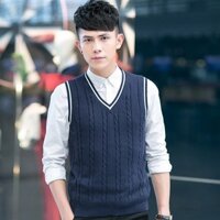 Áo len gile nam SPD - Xanh S