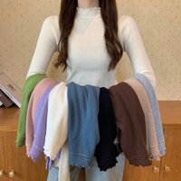 ÁO LEN GIỮ NHIỆT CỔ BÈO 3 PHÂN NHIỀU MÀU HÀNG ĐẸP DÀI TAY HÀN QUỐC ĐỦ SIZE ÁO GIỮ NHIỆT SIÊU CO DÃN LOẠI 1
