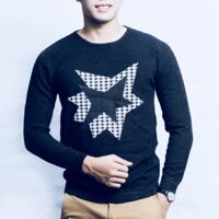 Áo len hàng hiệu Scotch Soda màu nâu sẫm hình sao