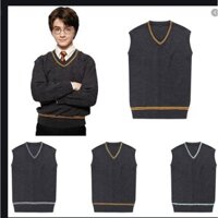 Áo Len Harry Potter, Hufflepuff Ravenclaw Slytherin Gryffindor Áo Cardigan Không Tay