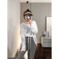 Áo len hở lưng dây đan chéo