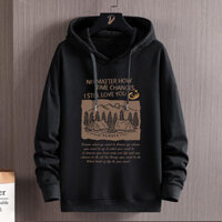 Áo len in họa tiết cho nam, phong cách Hồng Kông, tay dài retro, trẻ trung, đẹp trai, áo hoodie mỏng