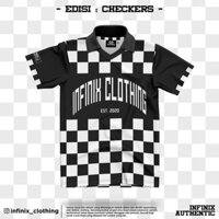 Áo len in ve áo 3D cổ điển cỡ lớn Jersey - EDISI CHECKERS