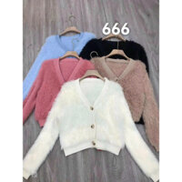 áo len khoác lông lửng