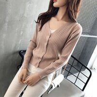 Áo len khoác mỏng tay dài