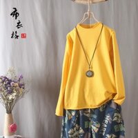 Áo len kiểu nữ dài tay thu đông cao cổ chất len mềm mịn vintage phong cách Nhật Bản AKira Store