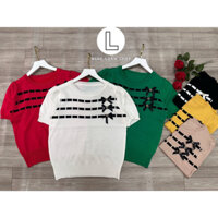 Áo len kiểu nữ tay phồng nơ tiểu thư , áo len mongtoghi nữ , áo kiểu nữ QC_ngọc loan shop ( ảnh chụp thật )