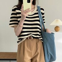 Áo len lỗ ngắn tay