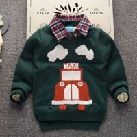 Áo len lông cừu bé trai