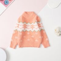 Áo Len lông cừu  mùa đông bé gái LITIBABY cho bạn từ 12kg - 23kg