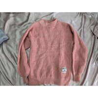 Áo Len màu hồng cam dáng xuông - Thanh lý