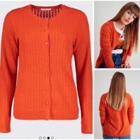 Áo len mềm Acrylic, màu cam cho mẹ săn săn sale UK  size 14, 16 form to