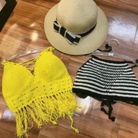 Áo len móc [Vàng]