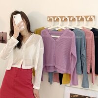 Áo len mỏng khoác ngoài siêu hot 2020