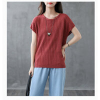 Áo len mỏng nữ Haint boutique HB15 - ĐỎ CAM