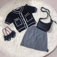 Áo len mongtoghi viền họa tiết