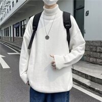 Áo Len Nam Cổ Cao Phong Cách Hàn Quốc Áo Len Nam Cổ Lọ Đơn Giản Sevenge