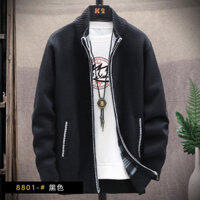 Áo len nam có khóa kéo, áo len dài tay dày và rộng kiểu Hàn Quốc