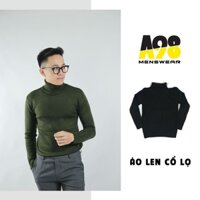 Áo len nam cổ lọ A98 chất len mềm mịn co dãn kiểu dáng ôm body Hàn Quốc giữ ấm cực tốt dễ phối các loại áo khoác