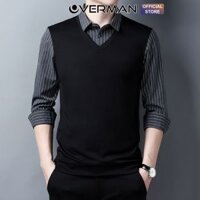 Áo len nam cổ tim dài tay form rộng Hàn quốc trẻ trung, dày dặn cực ấm AL07 - OVERMAN