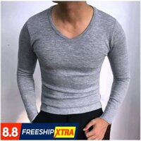 Áo Len Nam Cổ Tim, Dáng Slimfit, Chất Len Cao Cấp, Hàng VNXK Siêu Đẹp
