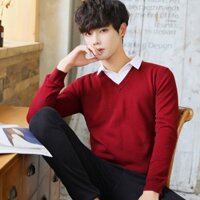 Áo len nam cổ tim hàng VNXK