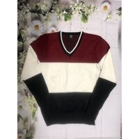 Áo len nam cổ tim, kẻ sọc ngang, cá tính🌝🌝🌝🌝🌝