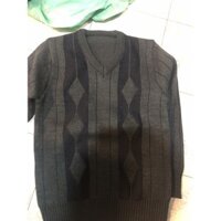 áo len nam cổ tim trung niên dày dặn ấm áp